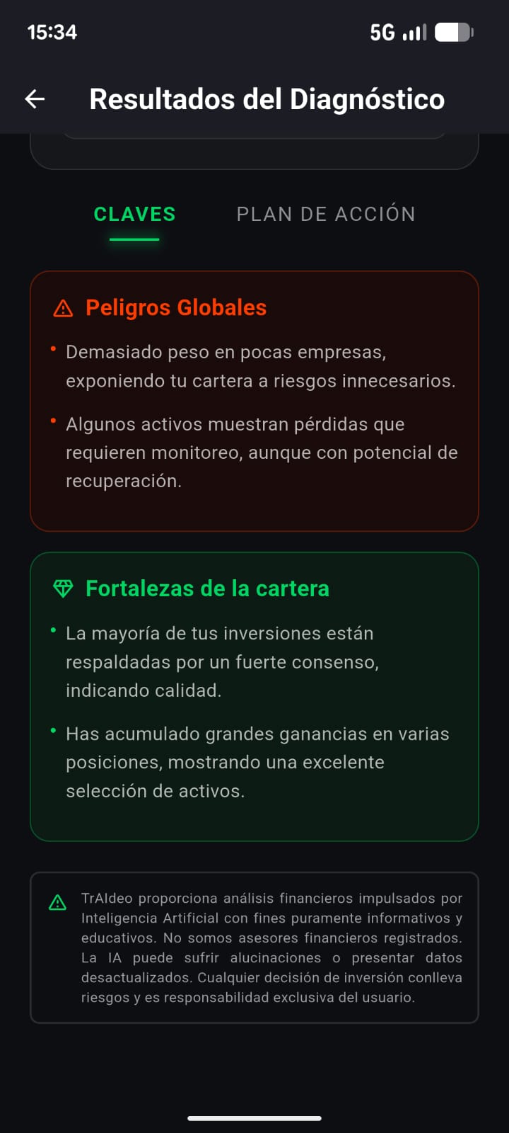 Claves de la cartera